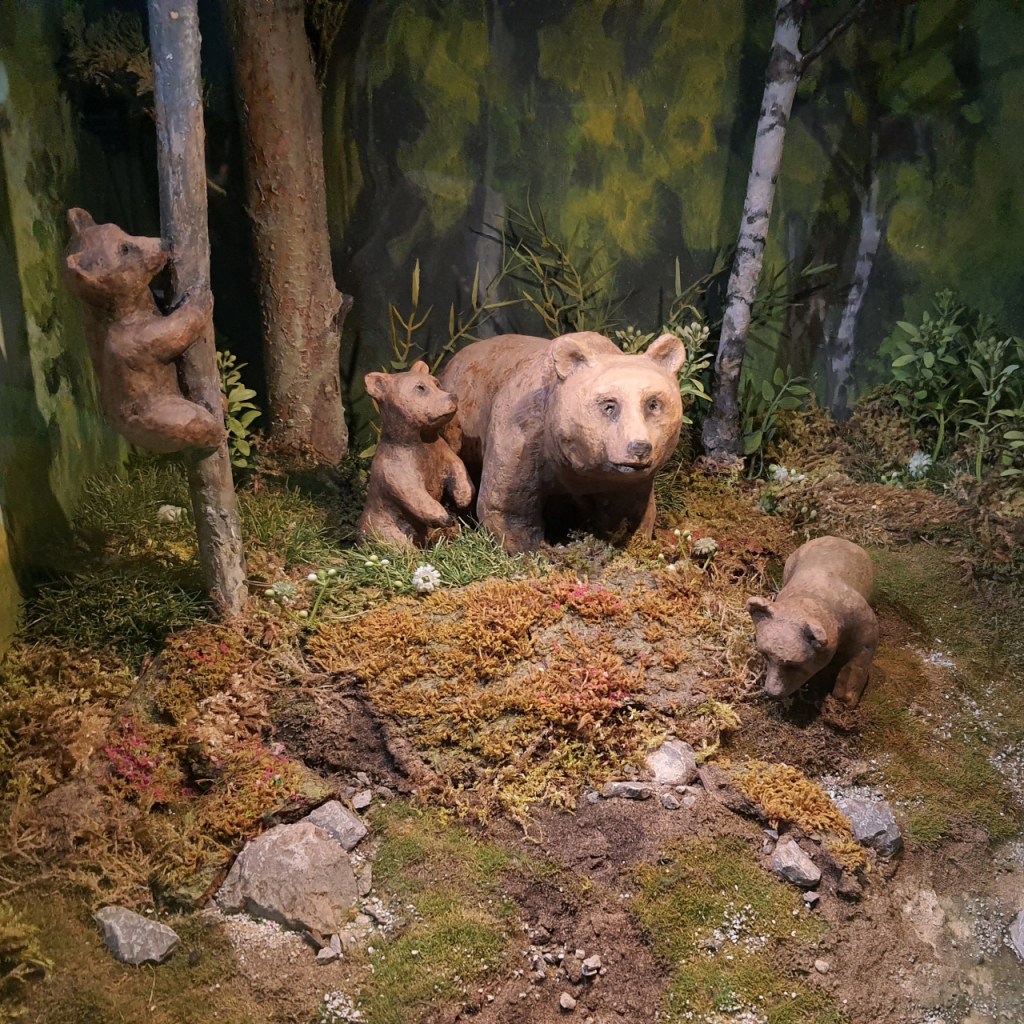 Eine Modell einer Bärenfamilie (© Cornelia Hebrank, 2025)