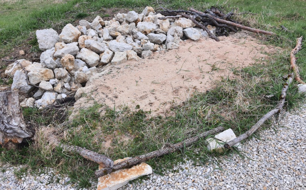 Ein vorbereitetes Habitat für die Eidechsen (© Cornelia Hebrank, 2026)